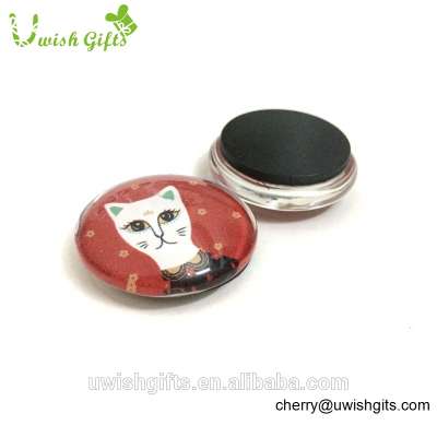 Wholesale cheap price souvenir gifts set custom 3d glass magnets with your own design