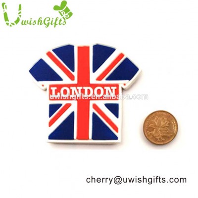 Customized Logo 3d silicone london fridge magnet for advertising