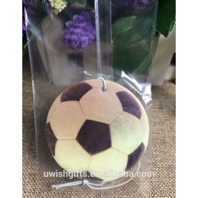 Fans gifts top sale wholesale football car air fresheners with own logo