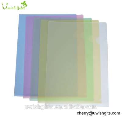 Wholesale cheap price 6 colors decorative plastic transparent different types of plastic folders